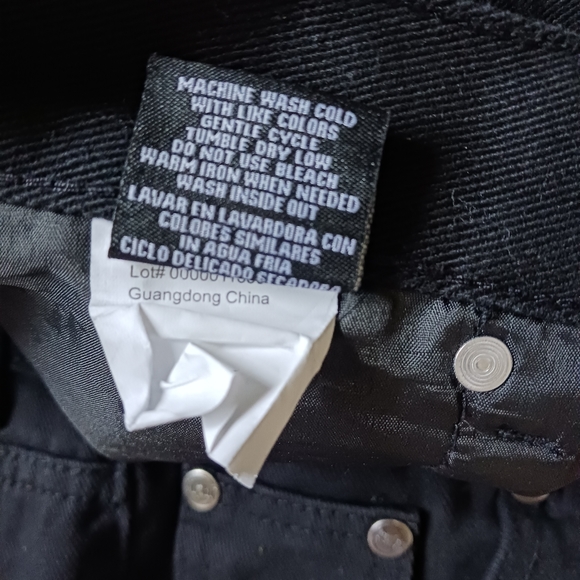 Jeanetix • Men's Black "Relaxed Fit" Embroidered Pocket Denim Jeans - Picture 8 of 16